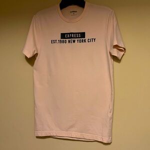 Express Men’s T-Shirt - Size XS - Color Light Pink